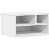 vidaXL Supporto per Stampante Bianco 40x32x22,5 cm Legno Multistrato, Tavolo per Stampante, Organizer per File, Supporto per Stampante con portaoggetti