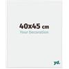 yd. yd, - Cornici per foto 40x45 cm - Cornice per foto in plastica con vetro acrilico - Qualità eccellente -Bianco Alta lucentezza- Vetro resistente ai raggi UV - Antiriflesso - Annecy,