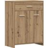 vidaXL ArmadiettoBagno Rovere 60x33x80 cm Legno Tecnico, mobiletto da Bagno