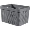 CURVER | Bandeja Infinity 17L, gris antracita, 35,5 x 26,2 x 21,9 cm, plástico reciclado