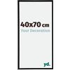 yd. yd Cornici per foto 40 x 70 cm - Cornice in plastica con vetro acrilico - Qualità eccellente - Vetro nero lucido resistente ai raggi UV - Antiriflesso - Annecy,