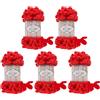 Alize Puffy, 5 gomitoli di lana da 100 g, 500 g, per lavoro a maglia senza ago Rosso 56
