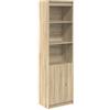 vidaXL Credenza Rovere Sonoma 50x35x180 cm in Legno Multistrato, Mobile, mobiletto Laterale, mobiletto portaoggetti Alto, mobiletto portaoggetti