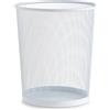 Zeller 17724 Cestino per la carta, in maglia di rete, 29.5 x 35 cm, Bianco