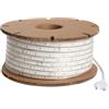 LEDKIA LIGHTING Bobina 50m Striscia LED Regolabile 220V SMD 120 LED/m 8.5W/m 850lm/m Larga 12mm IP65 Taglio 20cm 2700K Bianco Caldo