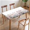 Morbuy 3D Tovaglia Rettangolare con Bordo Elastico, Copritavolo Rettangolare con Elastico Tovaglie Esterno Antimacchia per Giardino, Picnic e Feste (Giardino,2.6FT/80x80cm)