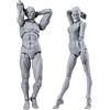 Haniforever Manichino per artisti Blockhead snodato manichino figure da disegno, piccolo modello per schizzi, pittura, disegno, artista maschio + set femmina