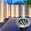 GUODDM Faretto Luce Da Pavimento - Faretti LED Esterno, Luci Da Incasso A Terra Rotonde Da 85-265 V, Faretto Da Incasso A Terra Da Giardino Impermeabile IP65, Per Vialetto Esterno Con Gradino ( Color : Yello