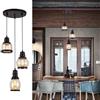 FanXus Lampada a sospensione regolabile in altezza per fattoria, lampadario a grappolo classico in metallo nero a 3 luci, lampada a sospensione per ristoranti, cucine, bar, corridoi, gallerie, Made in China