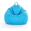FANSU Copertura per Poltrona Sacco Puff Poltrona Senza Riempimento, Lino Tinta Unita Pouf Poltrona con Zip Poltrona a Sacco per Adulti e Bambini Interni, Casa, Soggiorno (XL,Cielo Blu)