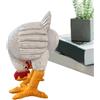 Generic Lampada a forma di uovo di gallina in resina, con lampadina a forma di uova, divertente luce notturna in resina, luci notturne a forma di gallo, dimmerabile con USB, decorazione per la casa per camera