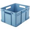 keeeper Scatola da Trasporto con Maniglie, Euro-Box XL, 28 l, 43 x 35 x 24 cm, Bruno Eco Line, blu (Eco Sky Blue)