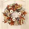 Samuliy Corona d'autunno, corona di Halloween, zucca, porta, porta d'autunno, corone d'autunno per porta d'ingresso, Natale, decorazioni