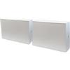 MAURY'S IL NUMERO UNO DEL RISPARMIO Set di Scarpiere Modulari - Componibili, Plastica Resistente, Impilabili Verticalmente, Salvaspazio, Slim, Compatti, Contenitori, Fissaggio a Parete - 51 x 17 x h 39 cm