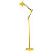 HKLY Piantana a LED, Lampada da Terra Metallo con Collo Flessibile, Orientabile, Lampada a Stelo Moderna 7W con Interruttore a Pedale per Camera da Letto, Soggiorno, Sala da Pranzo,Giallo