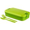 Curver Lunch & Go Bento+Posate - 1,4Lt - 23X14X7H Verde