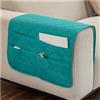 AWAV Divano Letto Organizer,Tasca Portaoggetti Da Letto,Feltro Da Comodino Organizzatore Tasca,Borsa Feltro Comodino Organizer per bracciolo con 6 tasche Per Contiene Libri,Telefono,Telecomando (Verde)