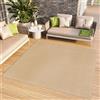 TAPISO Tappeto Quadrato a Pelo Corto, per Interni ed Esterni, Resistente ai Raggi UV, Beige, Tinta Unita, per Soggiorno, Camera da Letto, cameretta dei Bambini, Moderno, Certificato Öko-Tex 250 x 250