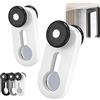 Generic Ruote per Le Tende, Silenziose per Le Tende Del Soffitto E Pesanti per Il Soggiorno, Il Bagno E La Camera da Letto(Grigio,20 Pcs)