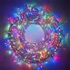 Partenopea serie stringa catena luminosa di luci 500 LED per albero di Natale da Esterno natalizie ed Interno controller con 8 giochi di luce e Memoria cavo trasparente (LUCE MULTICOLOR, 25 metri)