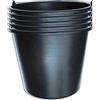 Wohnkult Stella Bucket - 5 secchi da costruzione per cantiere, colore nero (12 litri)