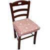 Russo Tessuti Set 6 Cuscini Sedia Coprisedia Imbottiti Vesto Molla Loneta Elastico COLOR 40x40 PARIS ROSA