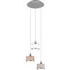 Trio Leuchten Trio 3 luci a sospensione Kaprun rotondo, Ø 29 cm - 311630306