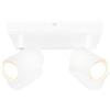 Ledvion - Plafoniera LED, Bianca 4-luci, Dimmerabile, 5W, 4000K, Quadrata, Attacco GU10, IP20, Orientabile, incl. lampadina GU10