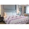 IlGruppone Copriletto Estivo Made in Italy 100% Cotone Coperta Leggera Piquet Singolo Matrimoniale Piazza e Mezza - Mongolfiera Lilla - 1 Piazza e Mezza