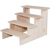 Fonowx Espositore da collezione Espositore in legno Alzata per buffet di caramelle Dessert Cupcake Conutertop , 4 strati 20 cm