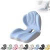 Generic Cuscini per seduta in memory foam a forma di L, integrati con supporto lombare, cuscino ortopedico per sedia da ufficio, cuscino ergonomico per schienale e seduta per casa, auto, sedia a rotelle e