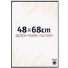 Dutch Frame Factory - Cornice 48x68 cm - Nero Opaco - Cornice per foto in Plastica con vetro plastico Antiriflesso - Cornice portafoto 48x68 cm - Easy