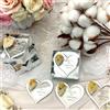 giftupstore Bomboniere matrimonio, bomboniere battesimo,50 pezzi argento acrilico Magnete da Frigorifero comunione cresima compleanno