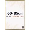 Dutch Frame Factory - Cornice 60x85 cm - Oro - Cornice per foto in Plastica con vetro plastico Antiriflesso - Cornice portafoto 60x85 cm - Easy