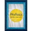 Wallazz Cornice Portafoto in Legno Pregiato - Made in Italy - Vetro Sintetico Infrangibile Crilex - Disponibile in Diverse Varianti - Design Italiano e Qualità Artigianale, 30x45cm Blu/Azzurro