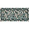 IlGruppone Tappeto Cucina in Ciniglia Passatoia Multiuso Ingresso Corridoio Antiscivolo Prodotto Italiano Disegni Piazzati Cotone Varie Misure Lavabile in Lavatrice - Mosaico Petrolio - 57x85 cm