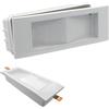 MAKA change your life quality MAKA Luce di Emergenza LED 5W da Incasso a Parete con Molle, 300 Lumen, 6500K Luce Fredda, Batteria 3.7V 2200mAh, 1 Ora Autonomia, con 4 Adesivi Direzionali Inclusi, per Scale, Corridoi