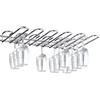 Ckb Ltd®, rastrelliera da parete per bicchieri, ideale per calici e flûtes, Vetro, 5 Row - 46.5cm