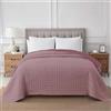 IlGruppone Passione Casa Trapuntino Coperta Primaverile Bicolore Trapunta Anallergica Piumino Mezza Stagione Antiacaro Colorato Tinta Unita Microfibra Manopesca Duck Friendly(Singolo)