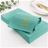 ecodrinks 25 Tovaglie Antimacchia TNT 100x100 cm Tiffany | Monouso 50 g/m², resistenti ed eleganti, idonee al contatto alimentare, ideali per ristoranti, feste, sagre ed esterni