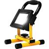 Optonica Faretto LED Portatile Ricaricabile da lavoro 20W - 10W, fari di sicurezza operai, lampada a batteria proiettore luce fredda, faro esterno Impermeabile IP44 (10)