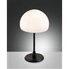 FABAS LUCE 3569-30-101 Tavolo Gaia Struttura in metallo e vetro soffiato Nero Regolazione luce al tocco