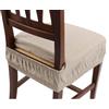 Russo Tessuti Set 6 Cuscini Sedia Coprisedia Imbottiti Vesto Molla Loneta Elastico COLOR 40x40 Nocciola