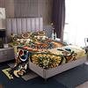Loussiesd Set di biancheria da letto in stile boho con mandala, lenzuola a tema floreale etnico per ragazzi e ragazze, set di biancheria da letto a tema bohémien, tribù, retrò, 3 pezzi, misura singola