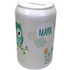 LolaPix Salvadanaio Guffo Personalizzato con Nome. Regali per Bambini Personalizzati. Vari Disegni. Ceramica di Alta qualità. Cappuccio di Plastica sul Fondo. Guffo