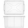 Giganplast 1900MO Cassetta con Coperchio, Bianco, 35x25x20 cm