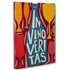 ConKrea QUADRO SU TELA CANVAS - INTELAIATO - PRONTO DA APPENDERE - In Vino Veritas - Enoteca Vino - Illustrazione Cubista - 100x152cm - Senza Cornice - (cod.3037)