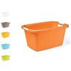 Veca Veneta Casalinghi Veca Bacinella Bagno Rettangolare 60x40 Riordino e Lavanderia, Colori Assortiti, 1 Pezzo