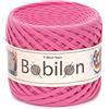 Bobilon Filato per magliette, fettuccini/Zpagetti, 7-9 mm, per uncinetto, gomitolo, biologico, macramè, 100% cotone, filato jersey, fenicottero