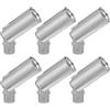 HOMSFOU Adattatore per Soffitto Inclinato 180° in Metallo M10 Set 6 Pezzi per Lampada a Sospensione Rosone Curvo per Lampadario Supporto Sicuro per Plafoniere su Soffitti Inclinati